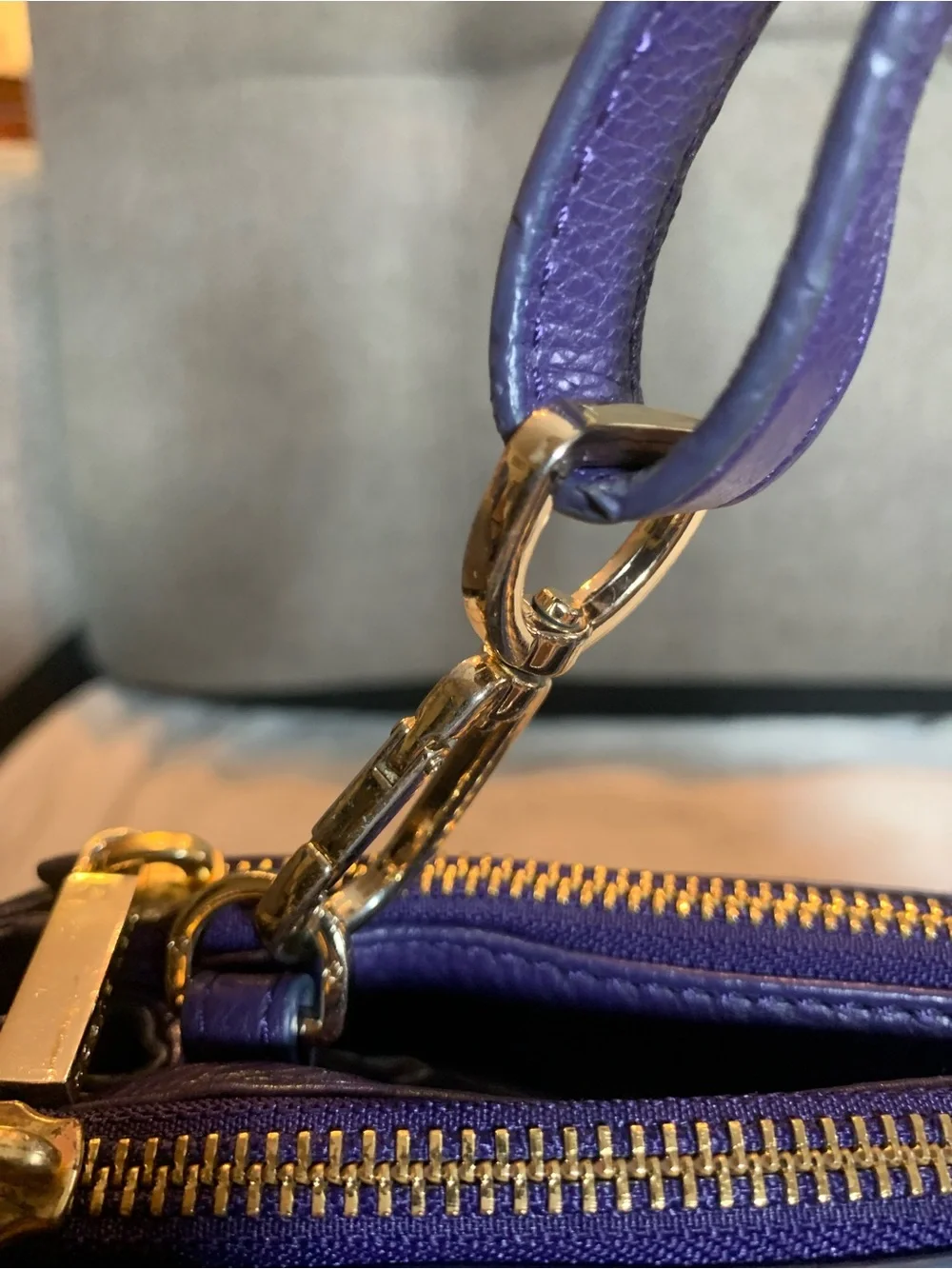 GUC Tory Burch Deep Purple Two Way Tote
